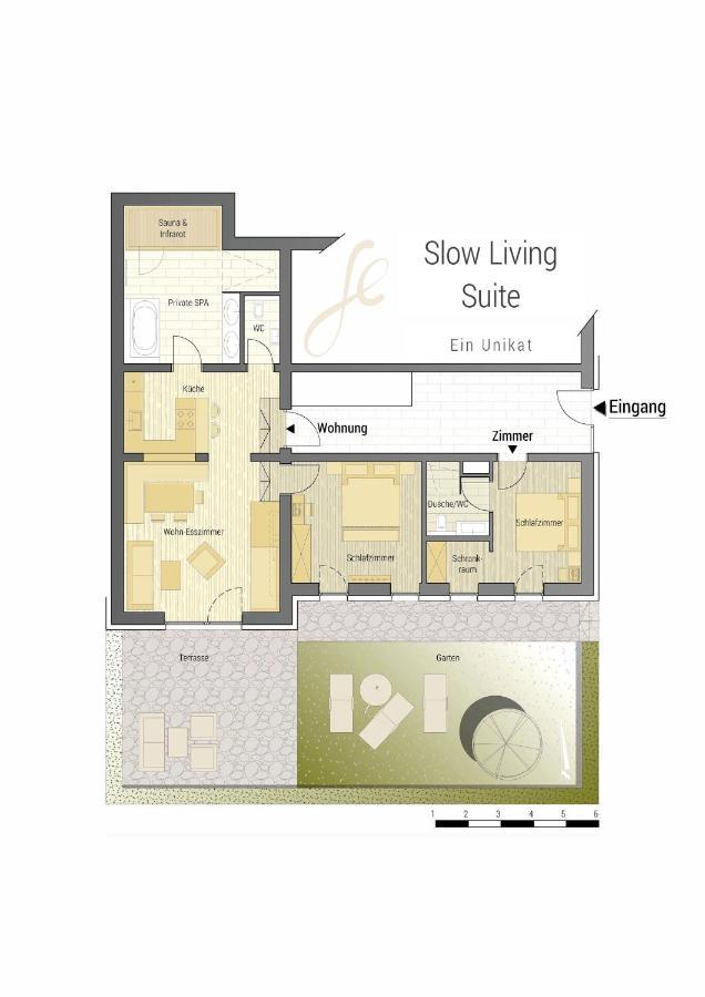 פיס Slow Living Suite - Ferienwohnung Mit Privater Sauna & Garten מראה חיצוני תמונה